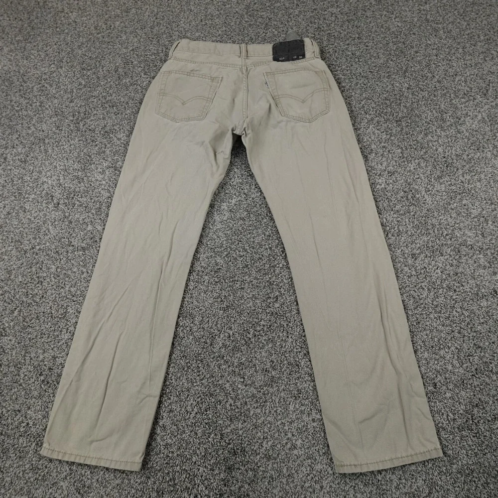 Levis Pants Mens 28X30 Light Brown Beige Khaki‎ Tan Denim 514 Straight Workwear